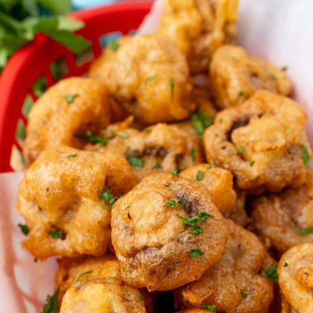 Fried Mushrooms.